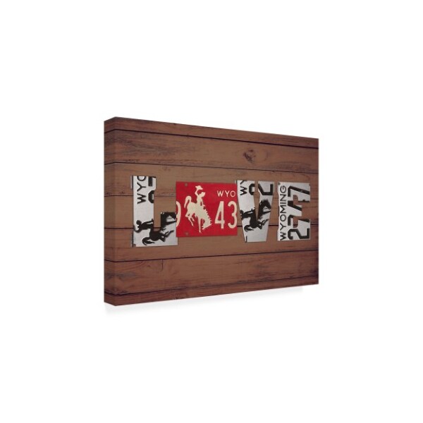 Design Turnpike 'WY State Love' Canvas Art,12x19